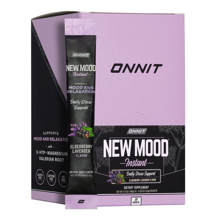 Onnit New Mood Instant, Suplemento para estres, Elderberry Lavender